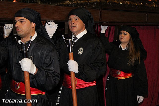 Procesin del Santo Entierro (Recogida) - Viernes Santo noche - Semana Santa Totana 2015 - 261