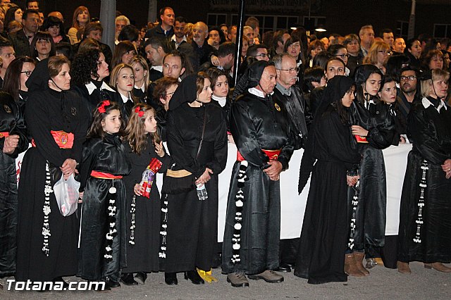 Procesin del Santo Entierro (Recogida) - Viernes Santo noche - Semana Santa Totana 2015 - 265