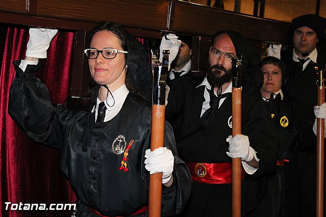 Procesin del Santo Entierro (Recogida) - Viernes Santo noche - Semana Santa Totana 2015 - 268