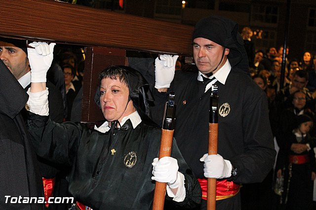 Procesin del Santo Entierro (Recogida) - Viernes Santo noche - Semana Santa Totana 2015 - 269