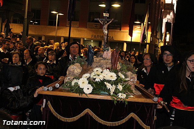 Procesin del Santo Entierro (Recogida) - Viernes Santo noche - Semana Santa Totana 2015 - 270