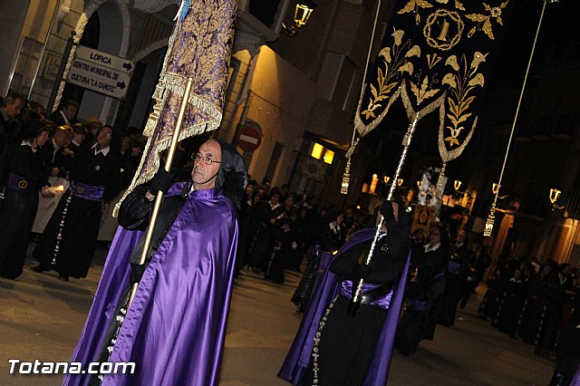 Procesin del Santo Entierro (Recogida) - Viernes Santo noche - Semana Santa Totana 2015 - 273
