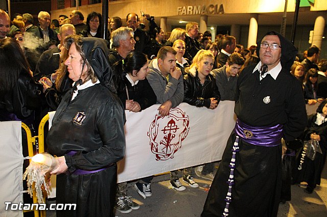 Procesin del Santo Entierro (Recogida) - Viernes Santo noche - Semana Santa Totana 2015 - 276
