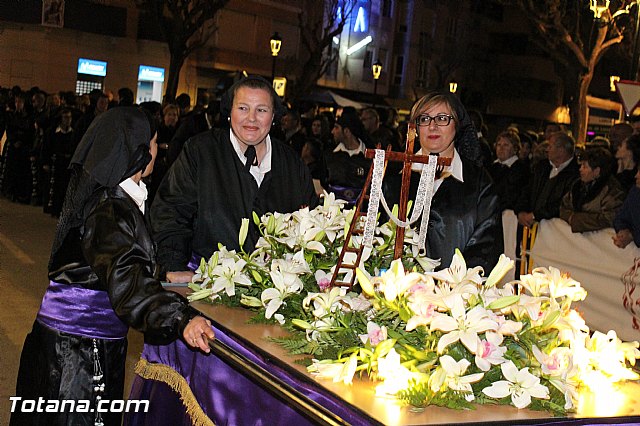 Procesin del Santo Entierro (Recogida) - Viernes Santo noche - Semana Santa Totana 2015 - 278