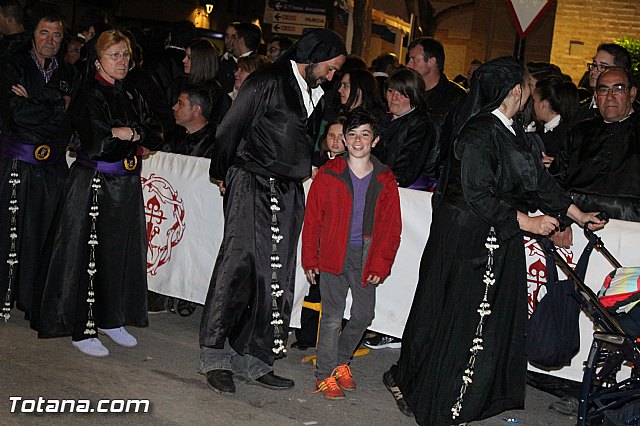 Procesin del Santo Entierro (Recogida) - Viernes Santo noche - Semana Santa Totana 2015 - 280