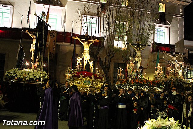 Procesin del Santo Entierro (Recogida) - Viernes Santo noche - Semana Santa Totana 2015 - 290