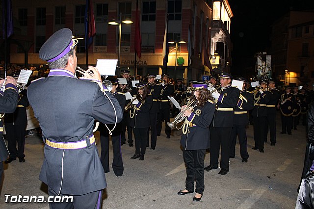 Procesin del Santo Entierro (Recogida) - Viernes Santo noche - Semana Santa Totana 2015 - 294