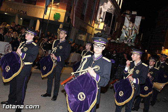 Procesin del Santo Entierro (Recogida) - Viernes Santo noche - Semana Santa Totana 2015 - 298