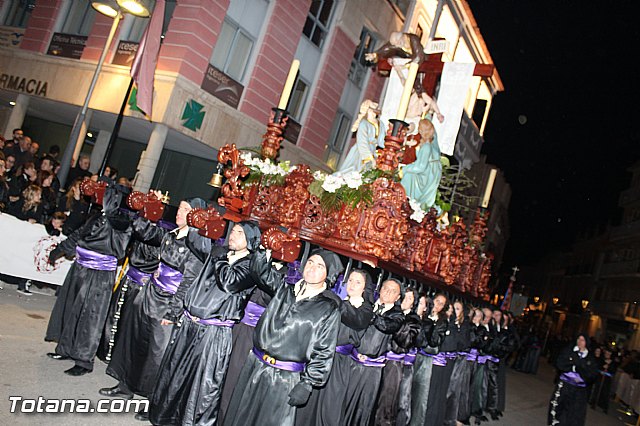 Procesin del Santo Entierro (Recogida) - Viernes Santo noche - Semana Santa Totana 2015 - 299