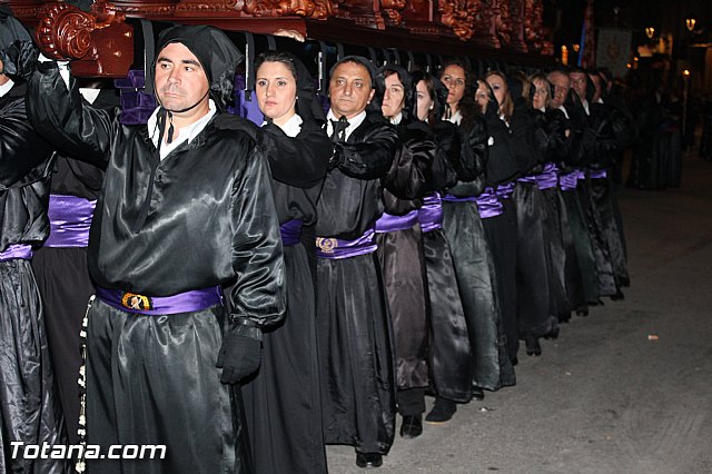 Procesin del Santo Entierro (Recogida) - Viernes Santo noche - Semana Santa Totana 2015 - 300