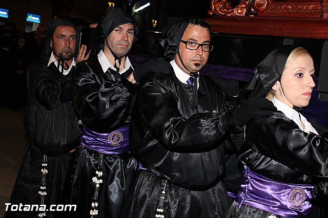 Procesin del Santo Entierro (Recogida) - Viernes Santo noche - Semana Santa Totana 2015 - 308