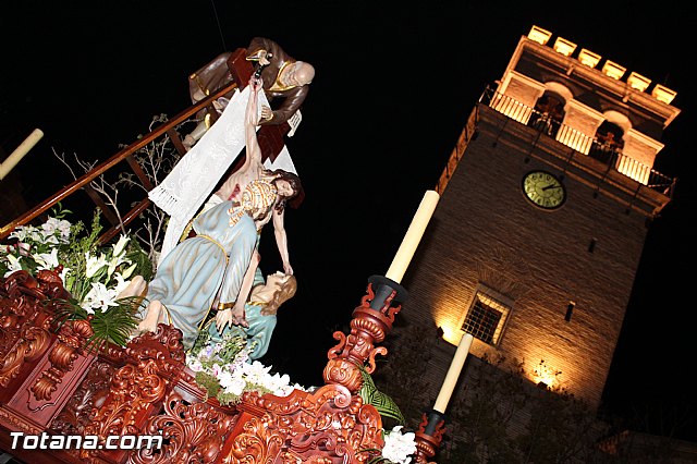 Procesin del Santo Entierro (Recogida) - Viernes Santo noche - Semana Santa Totana 2015 - 312
