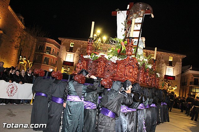 Procesin del Santo Entierro (Recogida) - Viernes Santo noche - Semana Santa Totana 2015 - 317