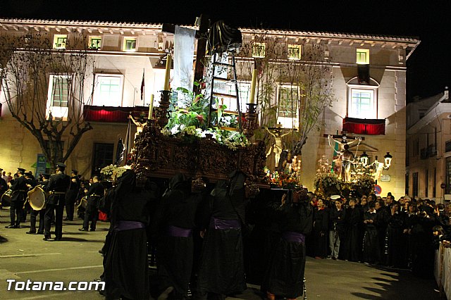 Procesin del Santo Entierro (Recogida) - Viernes Santo noche - Semana Santa Totana 2015 - 319