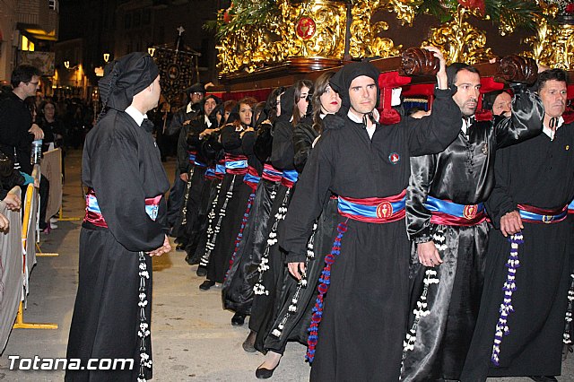 Procesin del Santo Entierro (Recogida) - Viernes Santo noche - Semana Santa Totana 2015 - 340