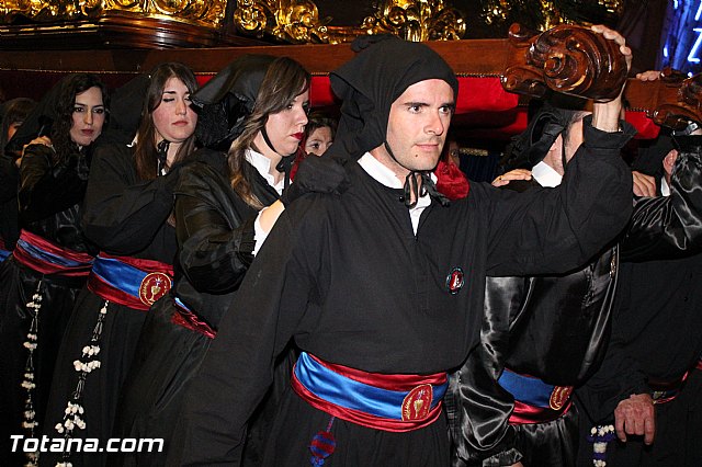 Procesin del Santo Entierro (Recogida) - Viernes Santo noche - Semana Santa Totana 2015 - 341