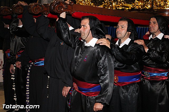Procesin del Santo Entierro (Recogida) - Viernes Santo noche - Semana Santa Totana 2015 - 342
