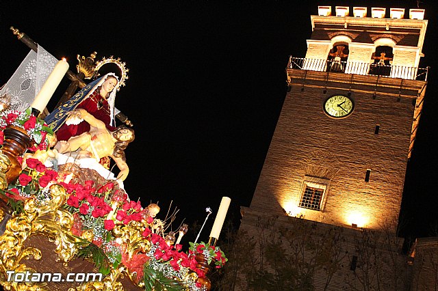 Procesin del Santo Entierro (Recogida) - Viernes Santo noche - Semana Santa Totana 2015 - 349