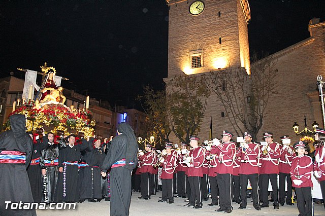 Procesin del Santo Entierro (Recogida) - Viernes Santo noche - Semana Santa Totana 2015 - 352