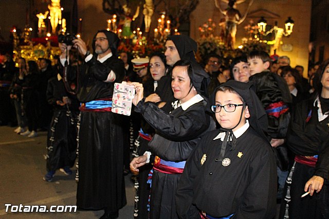 Procesin del Santo Entierro (Recogida) - Viernes Santo noche - Semana Santa Totana 2015 - 353