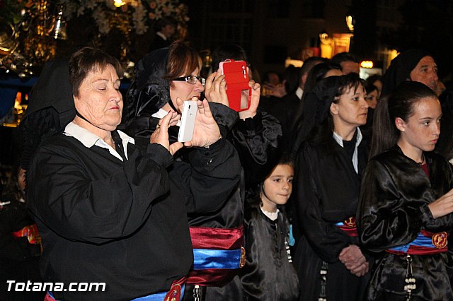Procesin del Santo Entierro (Recogida) - Viernes Santo noche - Semana Santa Totana 2015 - 356