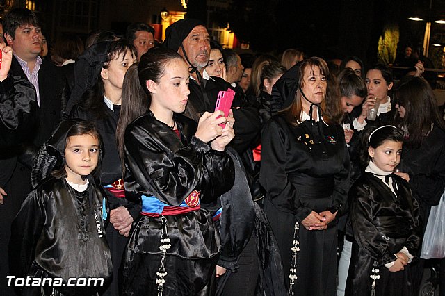 Procesin del Santo Entierro (Recogida) - Viernes Santo noche - Semana Santa Totana 2015 - 357