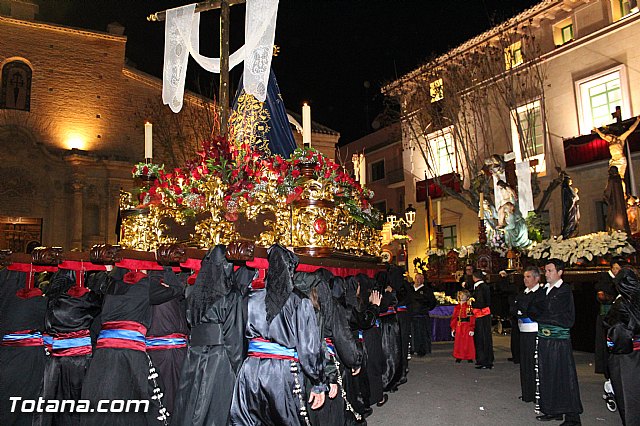 Procesin del Santo Entierro (Recogida) - Viernes Santo noche - Semana Santa Totana 2015 - 361