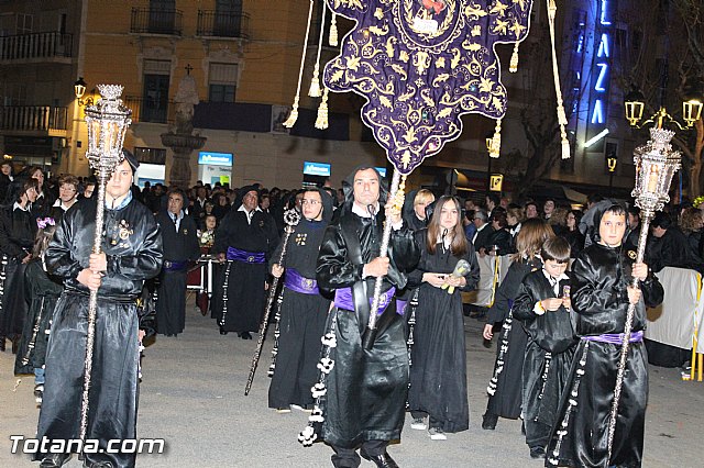 Procesin del Santo Entierro (Recogida) - Viernes Santo noche - Semana Santa Totana 2015 - 364