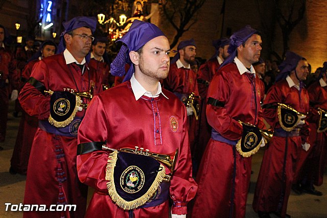 Procesin del Santo Entierro (Recogida) - Viernes Santo noche - Semana Santa Totana 2015 - 377