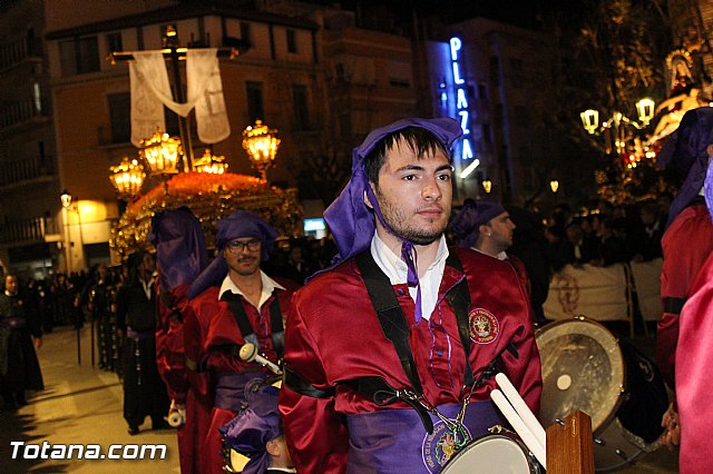 Procesin del Santo Entierro (Recogida) - Viernes Santo noche - Semana Santa Totana 2015 - 382