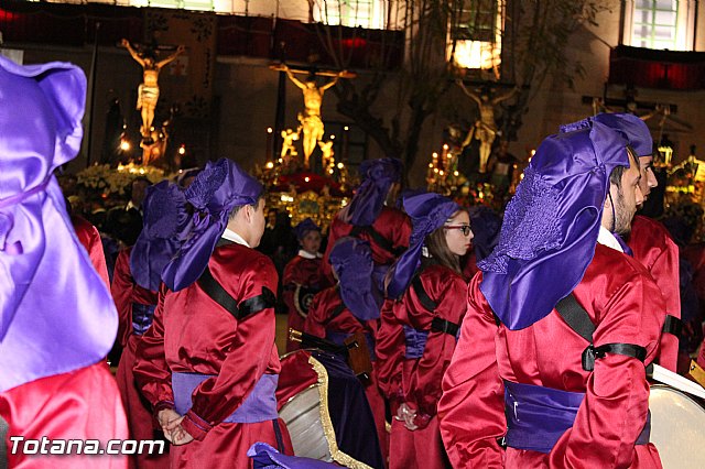 Procesin del Santo Entierro (Recogida) - Viernes Santo noche - Semana Santa Totana 2015 - 385