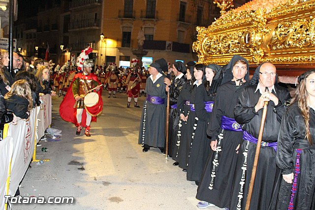 Procesin del Santo Entierro (Recogida) - Viernes Santo noche - Semana Santa Totana 2015 - 388