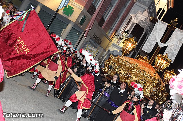 Procesin del Santo Entierro (Recogida) - Viernes Santo noche - Semana Santa Totana 2015 - 398