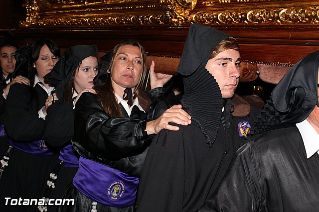Procesin del Santo Entierro (Recogida) - Viernes Santo noche - Semana Santa Totana 2015 - 419