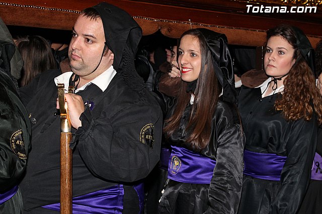Procesin del Santo Entierro (Recogida) - Viernes Santo noche - Semana Santa Totana 2015 - 426