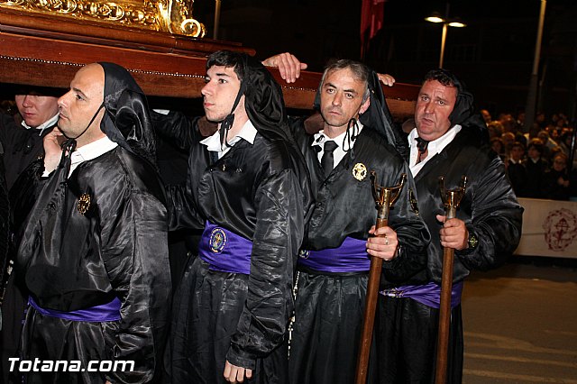 Procesin del Santo Entierro (Recogida) - Viernes Santo noche - Semana Santa Totana 2015 - 428