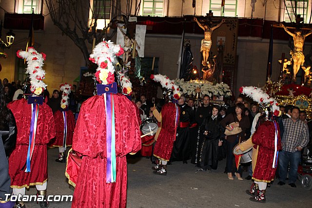 Procesin del Santo Entierro (Recogida) - Viernes Santo noche - Semana Santa Totana 2015 - 448
