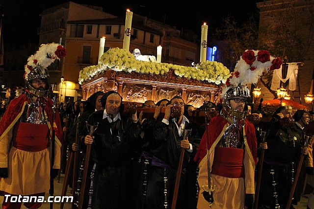 Procesin del Santo Entierro (Recogida) - Viernes Santo noche - Semana Santa Totana 2015 - 454