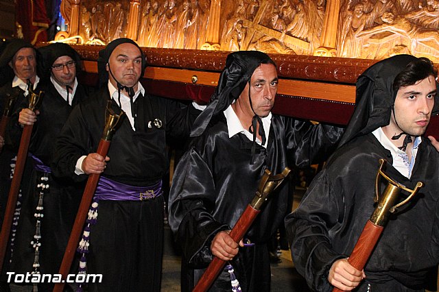 Procesin del Santo Entierro (Recogida) - Viernes Santo noche - Semana Santa Totana 2015 - 456