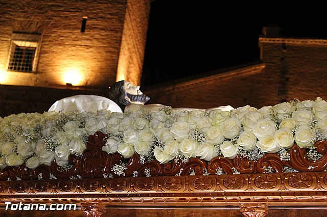 Procesin del Santo Entierro (Recogida) - Viernes Santo noche - Semana Santa Totana 2015 - 457