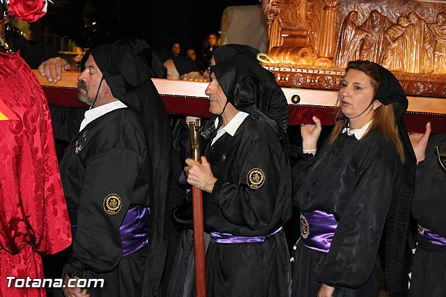 Procesin del Santo Entierro (Recogida) - Viernes Santo noche - Semana Santa Totana 2015 - 461
