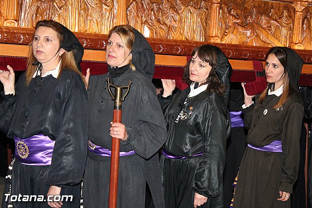 Procesin del Santo Entierro (Recogida) - Viernes Santo noche - Semana Santa Totana 2015 - 463
