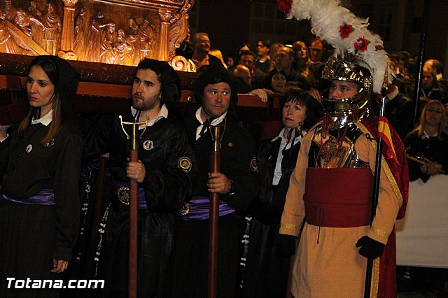 Procesin del Santo Entierro (Recogida) - Viernes Santo noche - Semana Santa Totana 2015 - 464