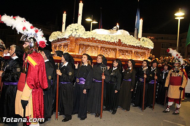 Procesin del Santo Entierro (Recogida) - Viernes Santo noche - Semana Santa Totana 2015 - 465
