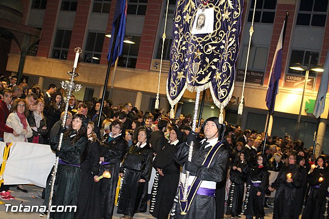 Procesin del Santo Entierro (Recogida) - Viernes Santo noche - Semana Santa Totana 2015 - 468