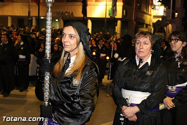 Procesin del Santo Entierro (Recogida) - Viernes Santo noche - Semana Santa Totana 2015 - 469
