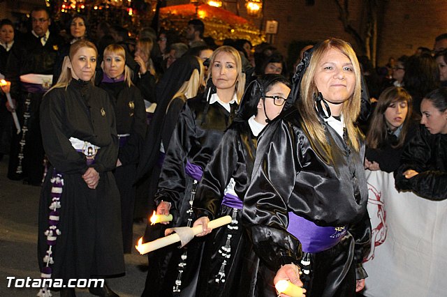 Procesin del Santo Entierro (Recogida) - Viernes Santo noche - Semana Santa Totana 2015 - 470