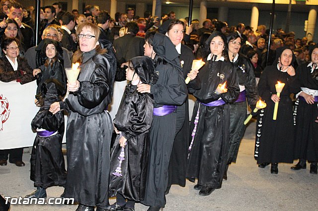 Procesin del Santo Entierro (Recogida) - Viernes Santo noche - Semana Santa Totana 2015 - 472