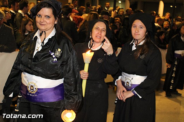 Procesin del Santo Entierro (Recogida) - Viernes Santo noche - Semana Santa Totana 2015 - 475