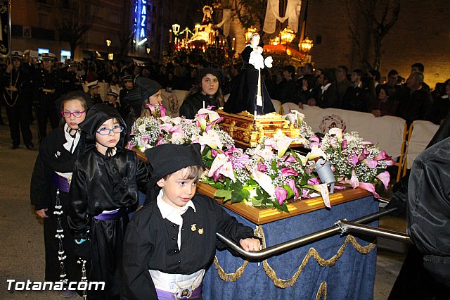 Procesin del Santo Entierro (Recogida) - Viernes Santo noche - Semana Santa Totana 2015 - 477